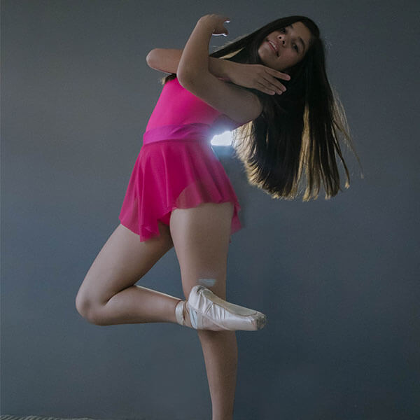 Falda Shifón o Mesh Floreadas Cruzadas