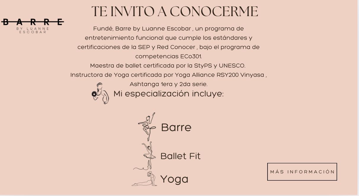Certificación en barre y pilates